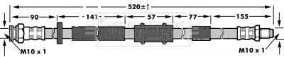 BORG & BECK stabdžių žarnelė BBH6957